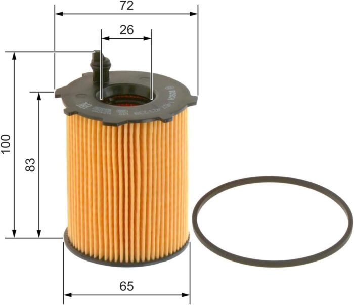 Bosch P9238 – Filtre à Huile Haute Performance pour Moteur – Image 3
