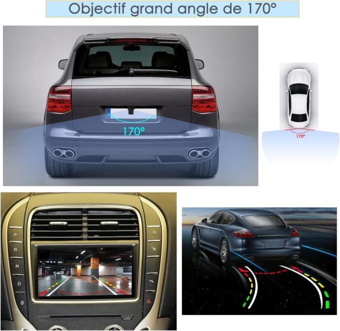Caméra de Recul HD 170° – Vision Nocturne et Étanchéité Totale – Image 3