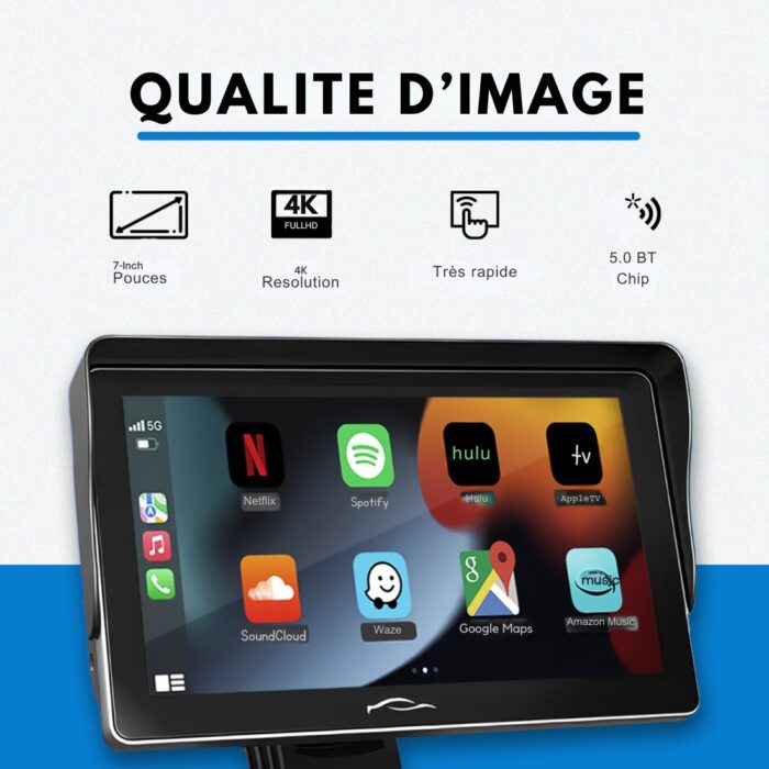 CarTablet Pro 2025 installé sur le tableau de bord