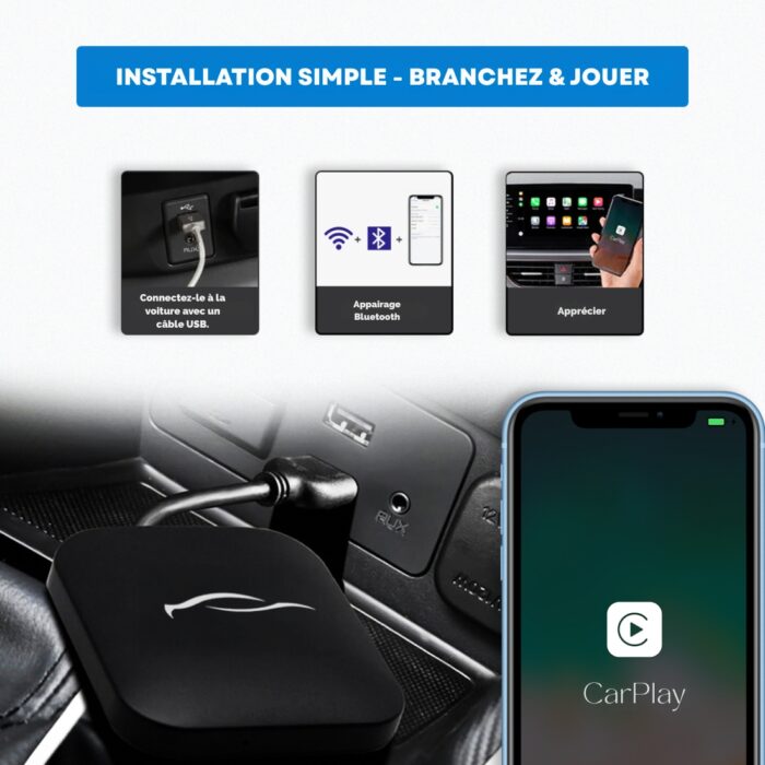Wireless Carplay Adapter – Connectivité Sans Fil en Un Instant – Image 2
