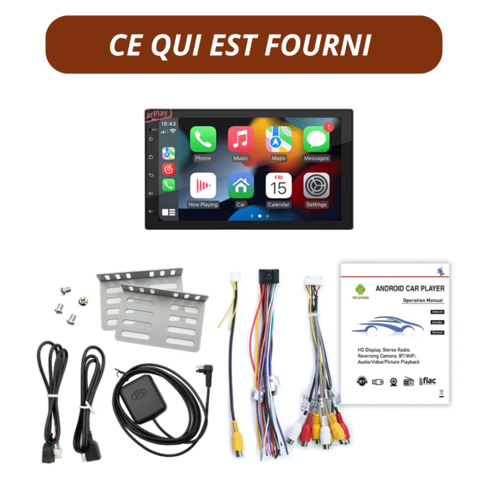 Autoradio Android 13 BQCC – Carplay, GPS & Écran IPS 2 DIN – Image 4